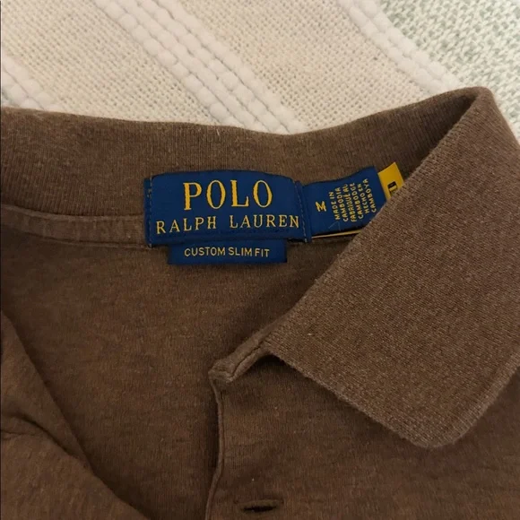 Ralph Lauren Classic Brown Polo Shirt - Picture 2 of 2